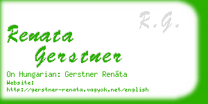 renata gerstner business card