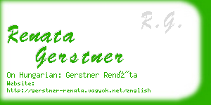 renata gerstner business card